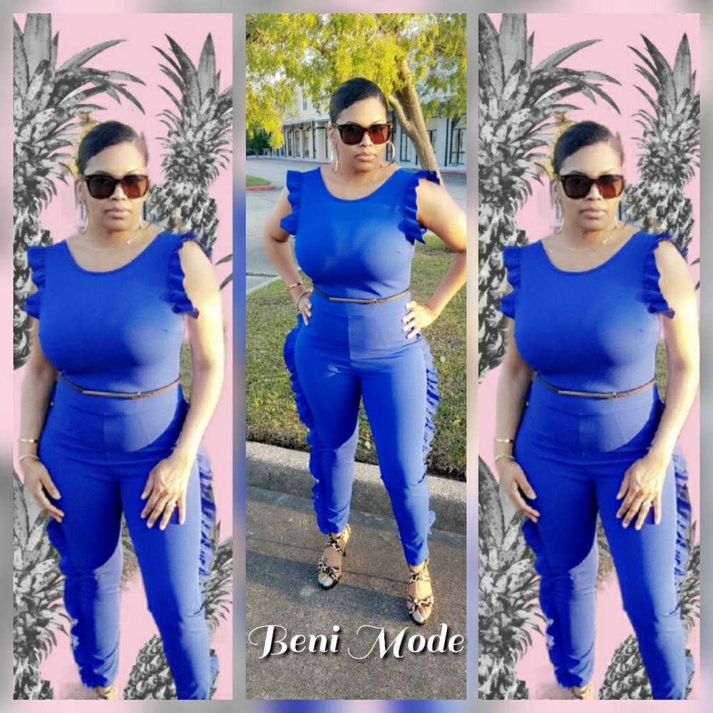 Ruffle Detail Jumpsuit